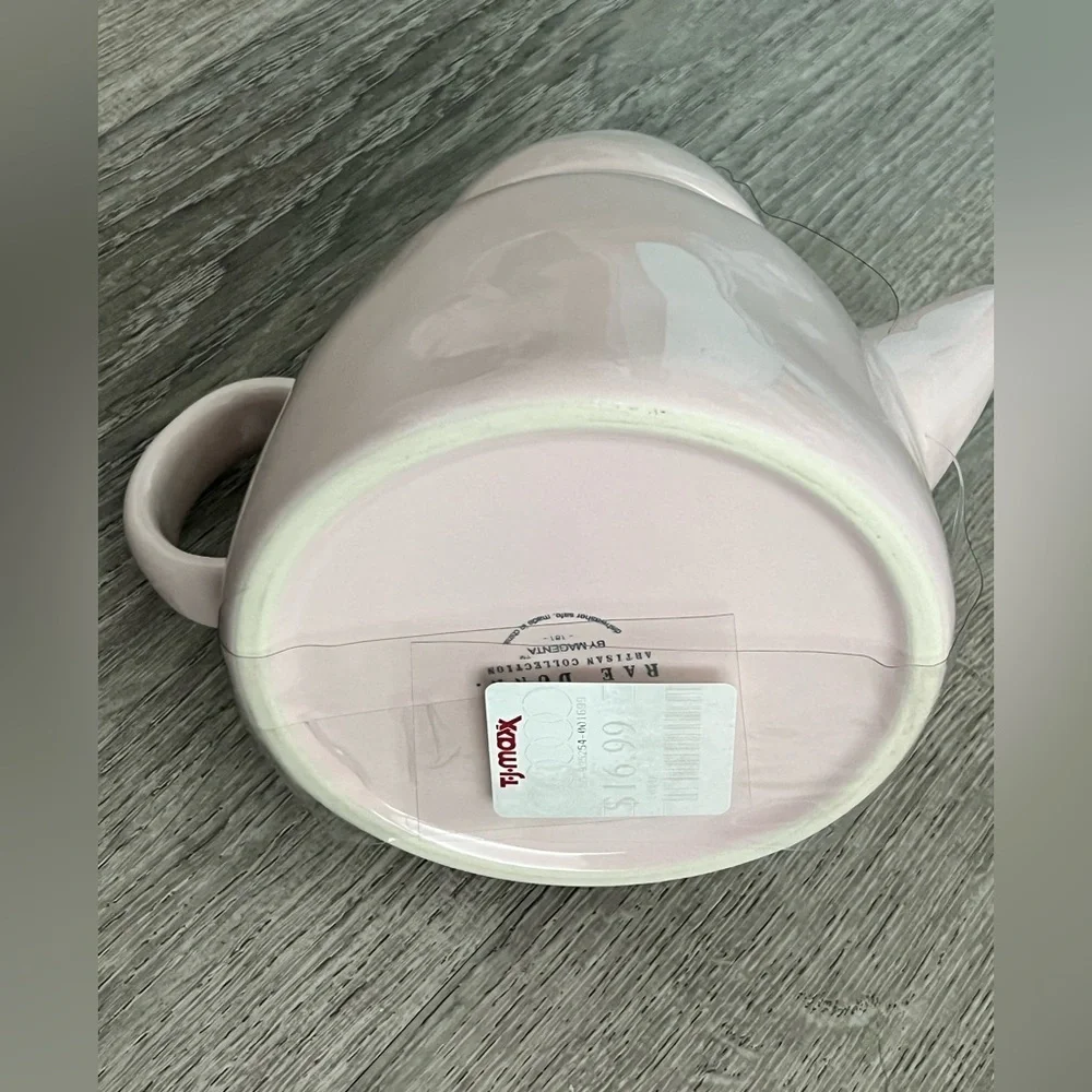 Rae Dunn Mama Chick Teapot in soft Pink